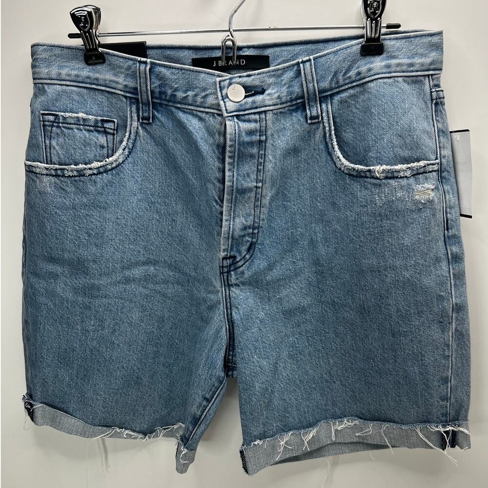 J Brand Billey High Rise Cut Off Jean Short Distressed Blue Women 29 NWT